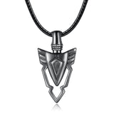 Sterling Silver Arrow Celtic Knot Cross Wolf Urn Necklace for Ashes