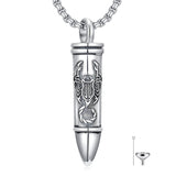 Sterling Silver Phoenix Skull  Scorpion Wolf Bullet Urn Necklace for Ashes