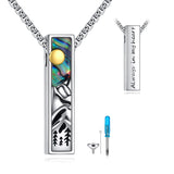 Sterling Silver Abalone Shell Butterfly Dragonfly Moon Phase Mountains Sunflower Tree of Life Urn Necklaces for Ashes