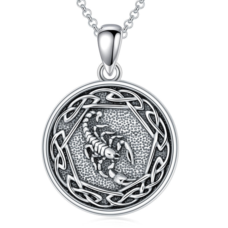 Sterling Silver Lion Tiger Satanic Goat Owl Scorpion Eagles Deer Pendant Necklace for Men