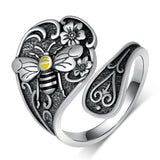 Sterling Silver Hummingbird Butterfly Bee Red Cardinal Pink Flamingo Adjustable Spoon Ring