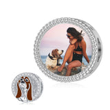 Sterling Silver Personalized Dog Breed Photo Charm Beads