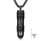 Sterling Silver Bear Lion Eagle Compass Tree of Life Bullet Urn Necklaces for Ashes