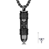 Sterling Silver Bear Lion Eagle Compass Tree of Life Bullet Urn Necklaces for Ashes