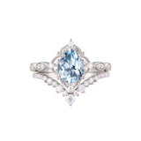 Sterling Silver 10K 14K 18K Gold Pear Shaped Gemstone Engagement Ring