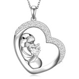Sterling Silver Manatee Pendant Necklace