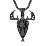 Sterling Silver Lion Tiger Satanic Goat Owl Scorpion Eagles Deer Pendant Necklace for Men