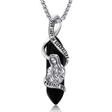 Sterling Silver Crystal Saint Michael Saint Christopher Guardian Angel Guadalupe Pendant Necklace