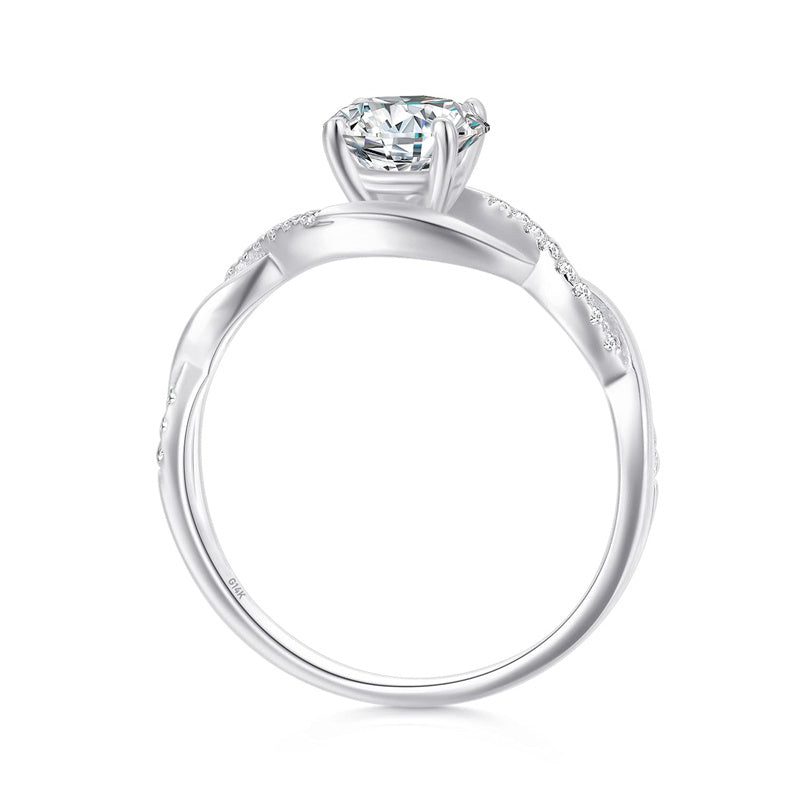 14K Gold 1.3 Carat(cttw) Moissanite Engagement Wedding Ring