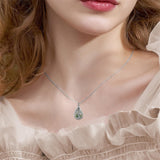 Sterling Silver Tree of Life Urn Necklaces Abalone Opal Shell Cremation Jewelry for Ashes