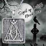 Sterling Silver Lilith Amulet Pendant Necklace