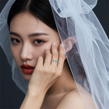 Sterling Silver 10K 14K 18K Gold  Personalized  Engraved Pear Kite Round Cut Moss Agate Engagement Ring Set