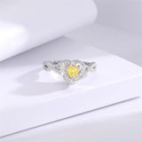 Sterling Silver Heart Urn Ring for Ashes Engraved With Always in My Heart