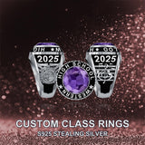 Sterling Silver Personalized  Engraved 2025 Class Ring