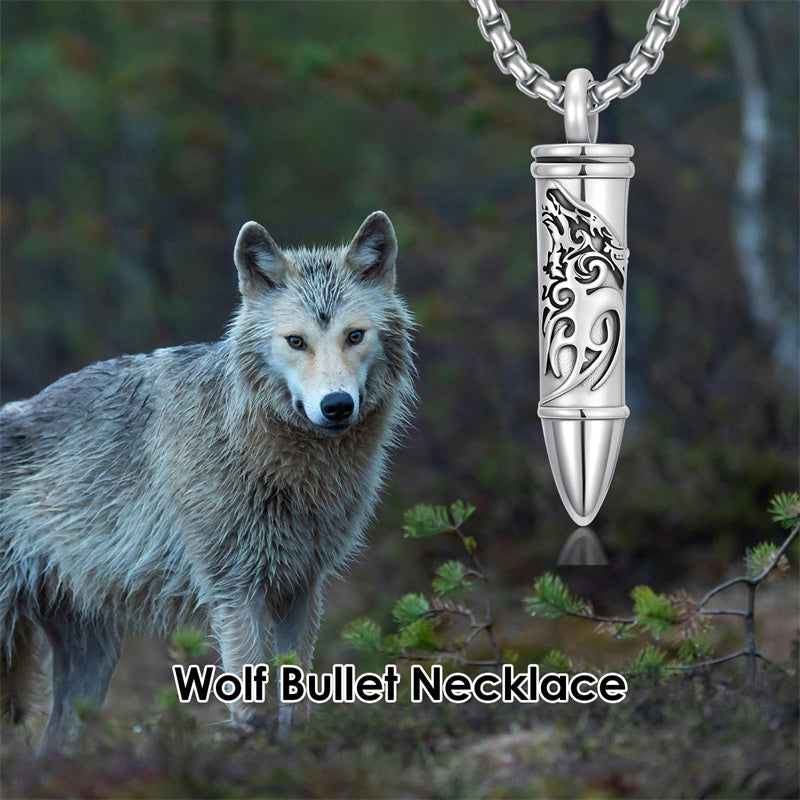 Sterling Silver Phoenix Skull  Scorpion Wolf Bullet Urn Necklace for Ashes