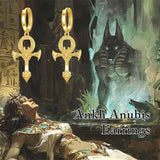 Sterling Silver Ankh Dangle Earrings