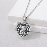 Sterling Silver Personalized Photo Highland Cow Pendant Necklace
