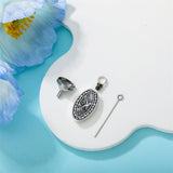 Sterling Silver Personalized Engraved Hummingbird Urn Necklaces for Ashes