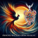 Sterling Silver Phoenix Pendant Necklace