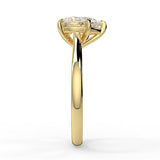 2ct 10K/14K/18K Gold Round Pear Oval Princess Cut Moissanite Engagement Ring