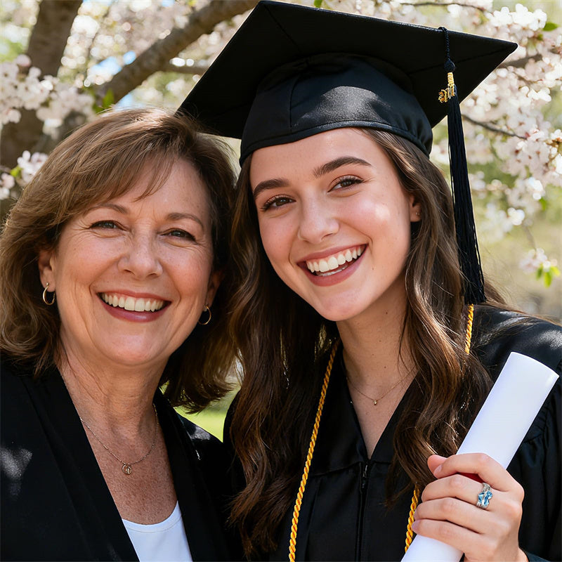 Sterling Silver Personalized High School Class Ring for Women