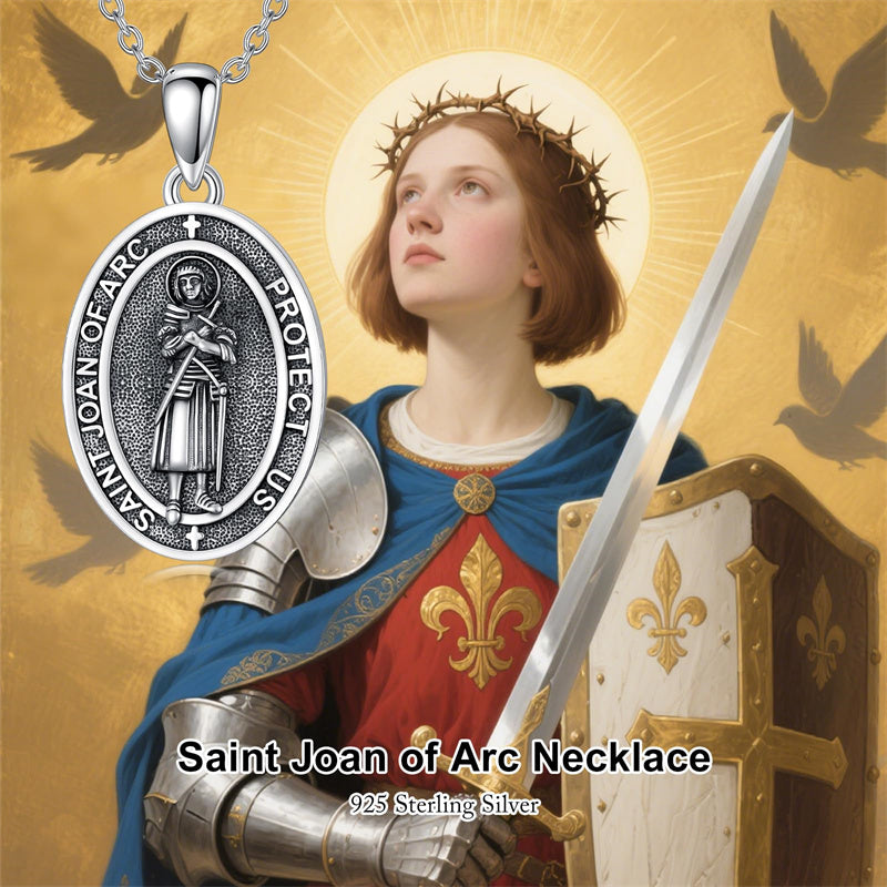 Sterling Silver St Anthony Francis Joseph Peregrine Raphael Sebastian Medal  Protection Pendant Necklace