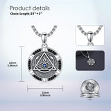 Sterling Silver AA Sobriety Alcoholics Anonymous  Pendant Necklace for Men