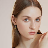 Sterling Silver Sunflower Dangle Earrings for Women