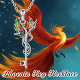 Sterling Silver Phoenix Pendant Necklace
