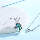 Sterling Silver Abalone Shell Horse Urn Necklace for Ashes