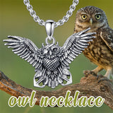Sterling Silver Lion Tiger Satanic Goat Owl Scorpion Eagles Deer Pendant Necklace for Men