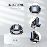 Sterling Silver 2025 Personalized Pattern High School College Class Ring Gift for Men