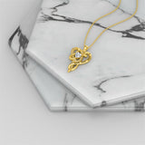 10K 14K 18K  Gold Personalized  Birthstone Name Heart Pendant Necklace