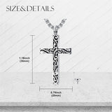 Sterling Silver Filigree Cross Urn Necklace for Ashes