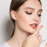 Sterling Silver Medieval Sword Dangle Cross Knives  Ankh Drop Earrings