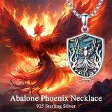 Sterling Silver Phoenix Pendant Necklace