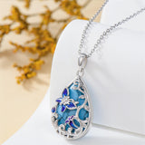 Sterling Silver Turquoise Butterfly Dragonfly Bee Hummingbird Ladybug Pendant Necklace