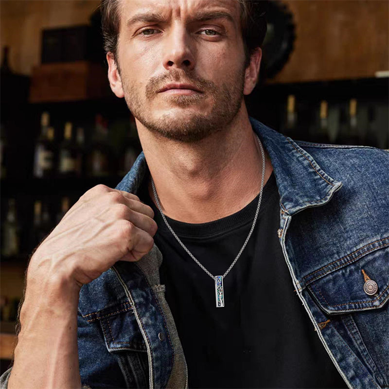 Sterling Silver Abalone Shell Butterfly Dragonfly Moon Phase Mountains Sunflower Tree of Life Urn Necklaces for Ashes