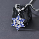 Sterling Silver Star of David, Evil Eye, Tree of Life, Cross Lion, Chai Pendant Necklace