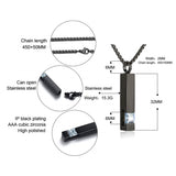 Stainless Steel Birthstones Cross Urn Necklaces for Ashes