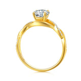 14K Gold 1.3 Carat(cttw) Moissanite Engagement Wedding Ring