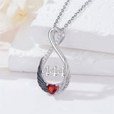 Sterling Silver Infinity Angel Number 444 Pendant Necklace
