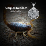 Sterling Silver Lion Tiger Satanic Goat Owl Scorpion Eagles Deer Pendant Necklace for Men