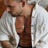 Sterling Silver 12 Constellation Cross Pendant Necklace