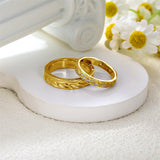 Sterling Silver 10K 14K 18K Gold Personalized Engraved Diamond Couples Rings Wedding Band Sets