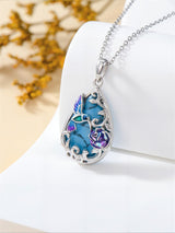 Sterling Silver Turquoise Butterfly Dragonfly Bee Hummingbird Ladybug Pendant Necklace