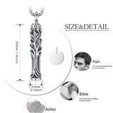 Sterling Silver Tree of Life Urn Necklace for Ashes