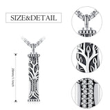 Sterling Silver Tree of Life Urn Necklace for Ashes