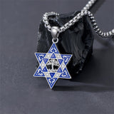 Sterling Silver Star of David, Evil Eye, Tree of Life, Cross Lion, Chai Pendant Necklace