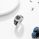 Sterling Silver 2025 Personalized Pattern Birthstone Engraved High School College Class Ring Gift for Men